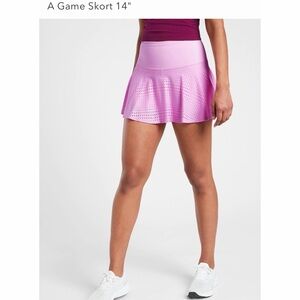 Athleta Pink “Opaque Lilac” A-Game 14” Skort NWT SZ 1X